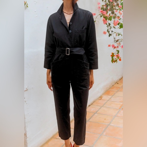 Horses Atelier Belted Field Suit in Black - Picture 1 of 2